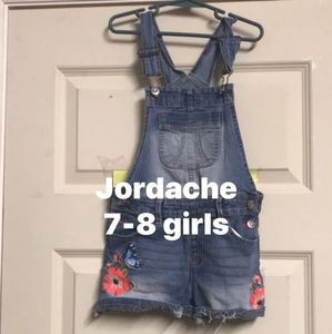 Jorache size 7-8 girls overall shorts